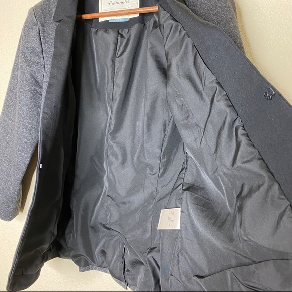 LAST CHANCE MOVING 12/18 Anthropologie Cartonnier Gray Peplum Ruffle Blazer - Picture 7 of 10